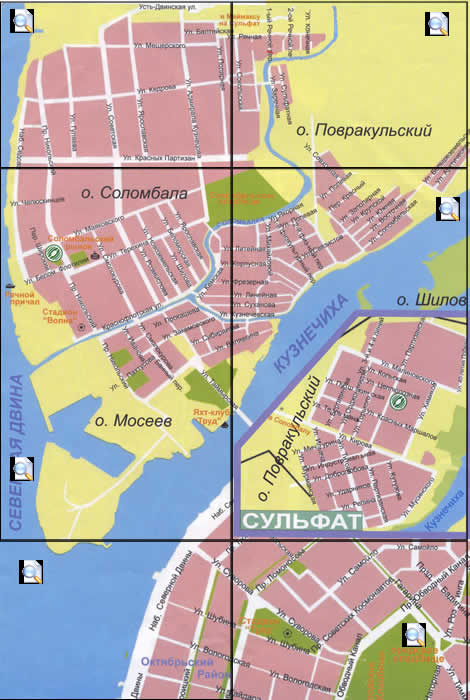 Карта соломбалы в архангельске